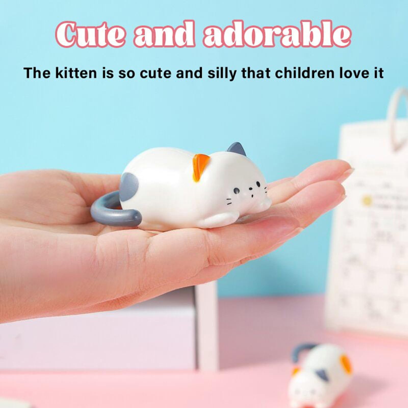 Amazon.co.jp: 【おもちゃをひっくり返す】置物 猫 グッズ ネコちゃん