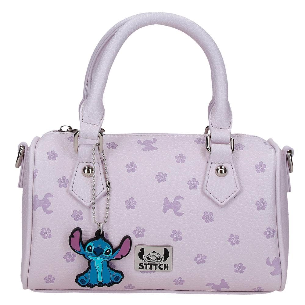 Joumma Disney Bloom Stitch Bolso Bowling Lila 21x10x12 cm PU y Polyester
