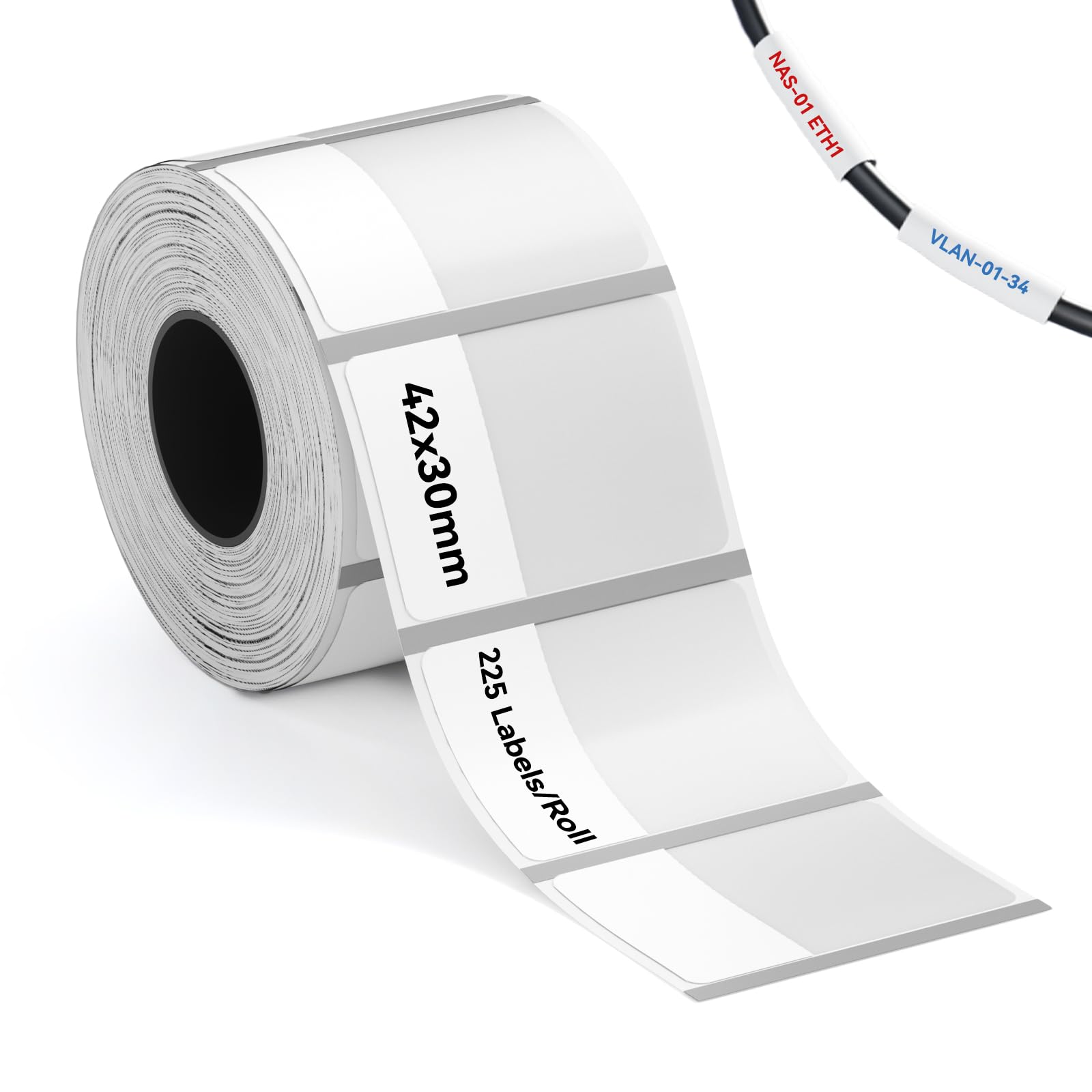 NIIMBOT Self-Laminating Wrap-Around Cable Label for M2/M3 Label Printer