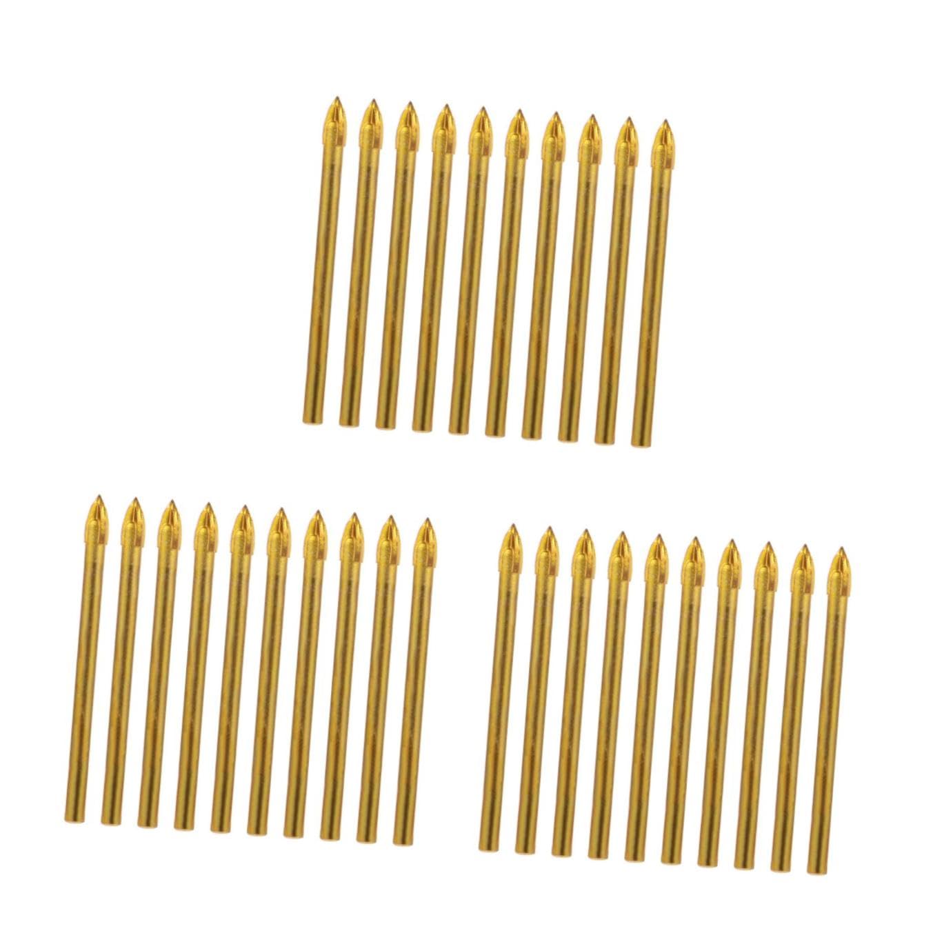 Uonlytech 30pezzi Punte Trapano Per e Punte Muratura Codolo Per Forare Piastrelle Per e Specchi