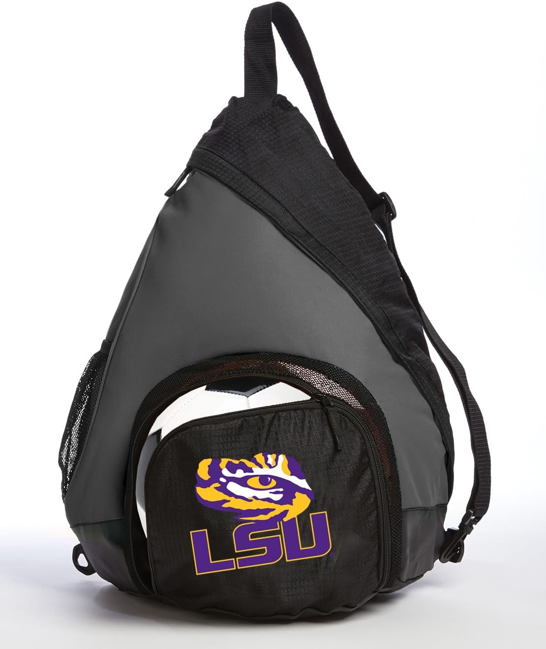 Broad Bay LSU Logo Backpack with Soccer Ball or Volleyball Bag Sports Gear Compartment Practice Bag