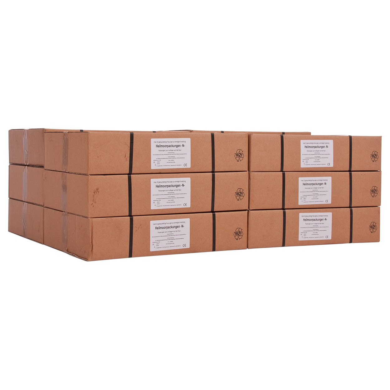 180 x Moor-Einmalpackungen, 60x40 cm, 1000 g, 20 Stück/Karton, Preis/Stück