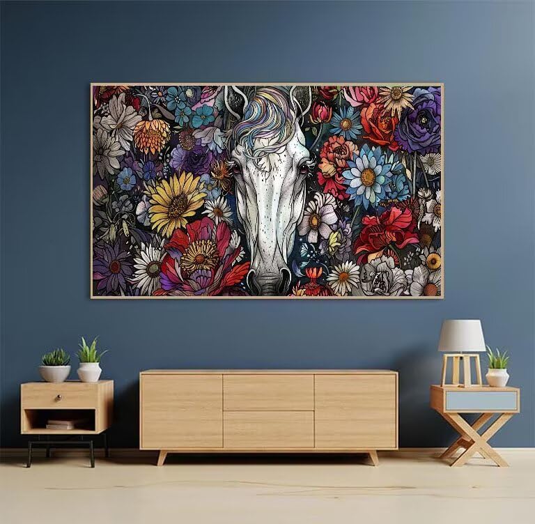 Kit strass point croix cristal cheval 100x200 cm pour décoration murale - 2
