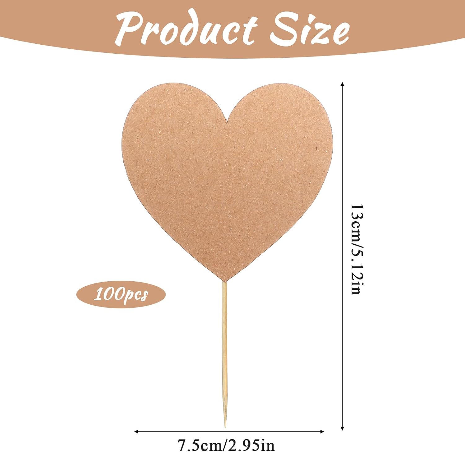 100 PCS Cheese Markers for Charcuterie Board, Blank Cupcake Toppers Cheese Labels Appetizer Signs for Wedding, Birthday Party, Buffet Decorations