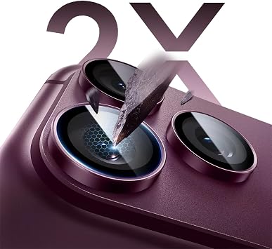 BUFF LABS iPhone 18 Pro Max, iPhone 18 Pro ile Uyumlu Titan Metal Kamera Lens Koruyucu