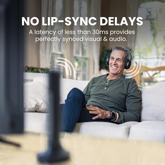 Avantree Opera Plus - Wireless Headphones for Seniors Watching TV
