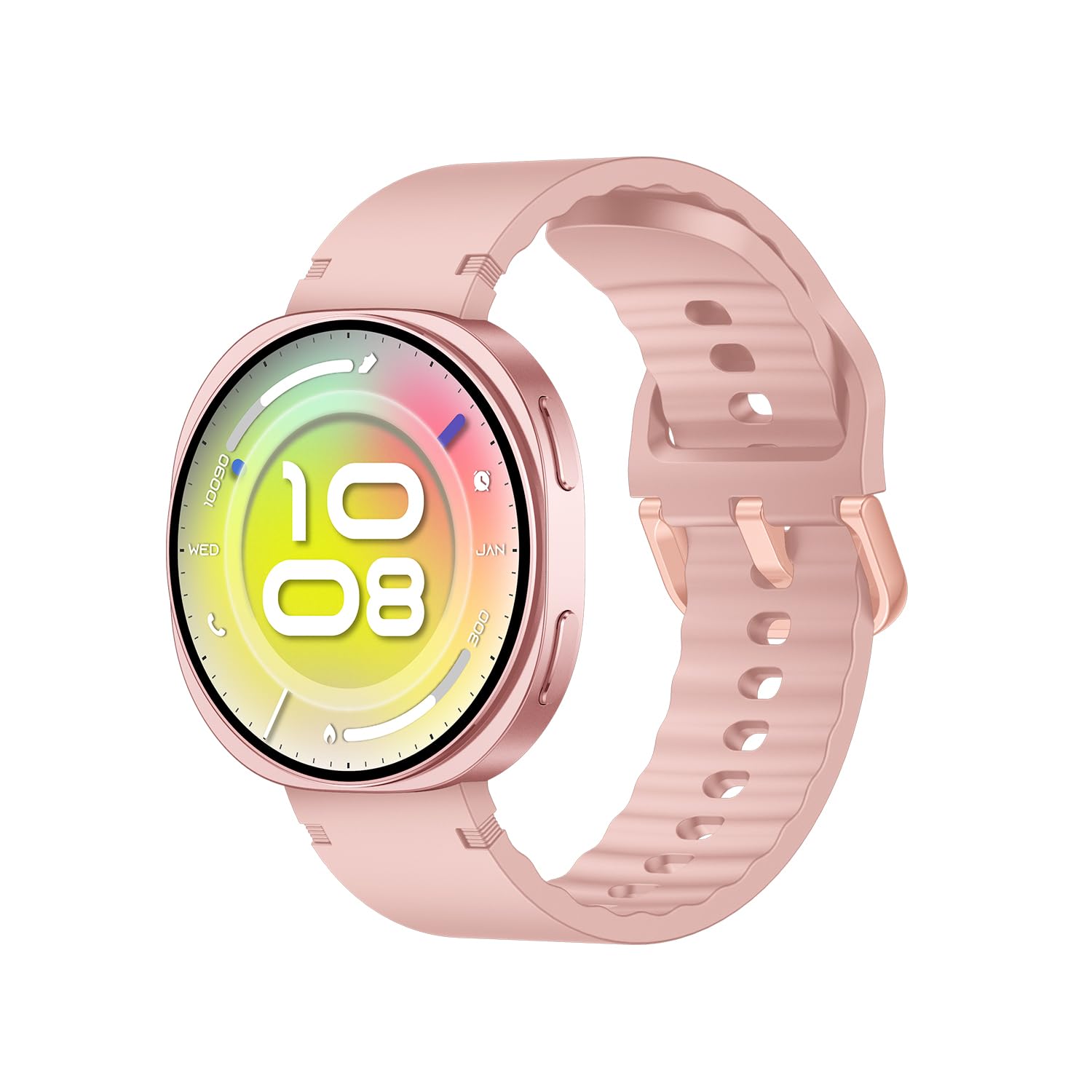 Bix TSW3 42mm Ultra İnce 1.32” AMOLED Ekranlı Akıllı Saat – Bluetooth Aramalı, Metal Çerçeveli, Nabız & SpO₂ Ölçer, iOS ve Android Uyumlu (Pembe)