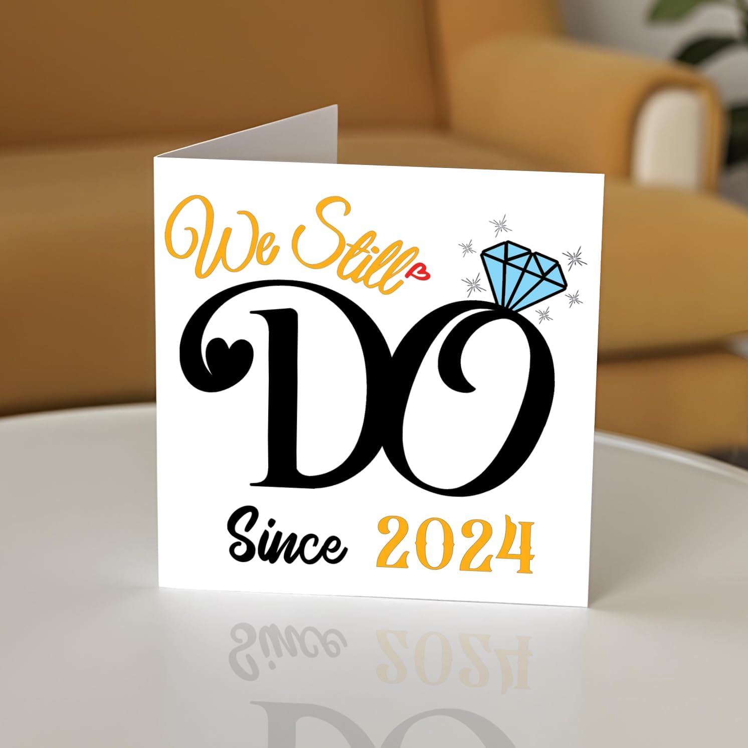 1st Anniversary Card for Husband Wife - We Still Do Since 2024 - I Love You Gifts, Happy 1st Wedding Anniversary Cards for Partner, 145mm Greeting Cards Anniversaries
