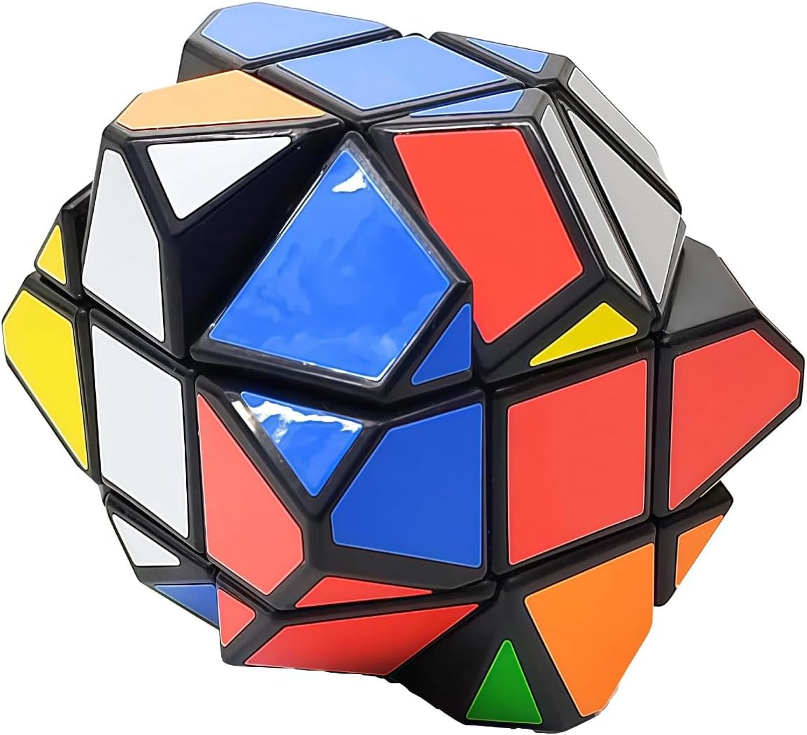 SUN-WAY Flying Saucer Speed Cube UFO Magic Cube Twisty Skewb Puzzle Cube Toys for Kids and Adults Black