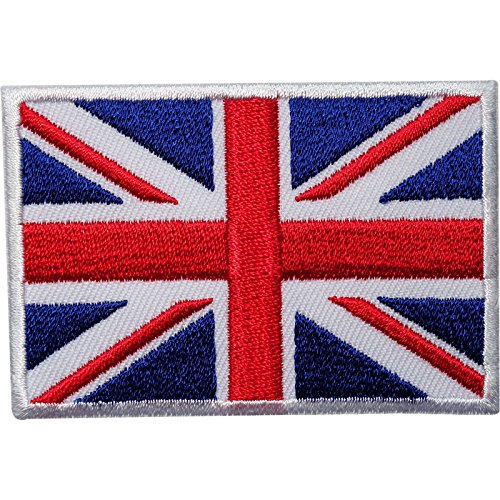 UK Flag Embroidered Iron/Sew On Union Jack Patch United Kingdom Badge Transfer