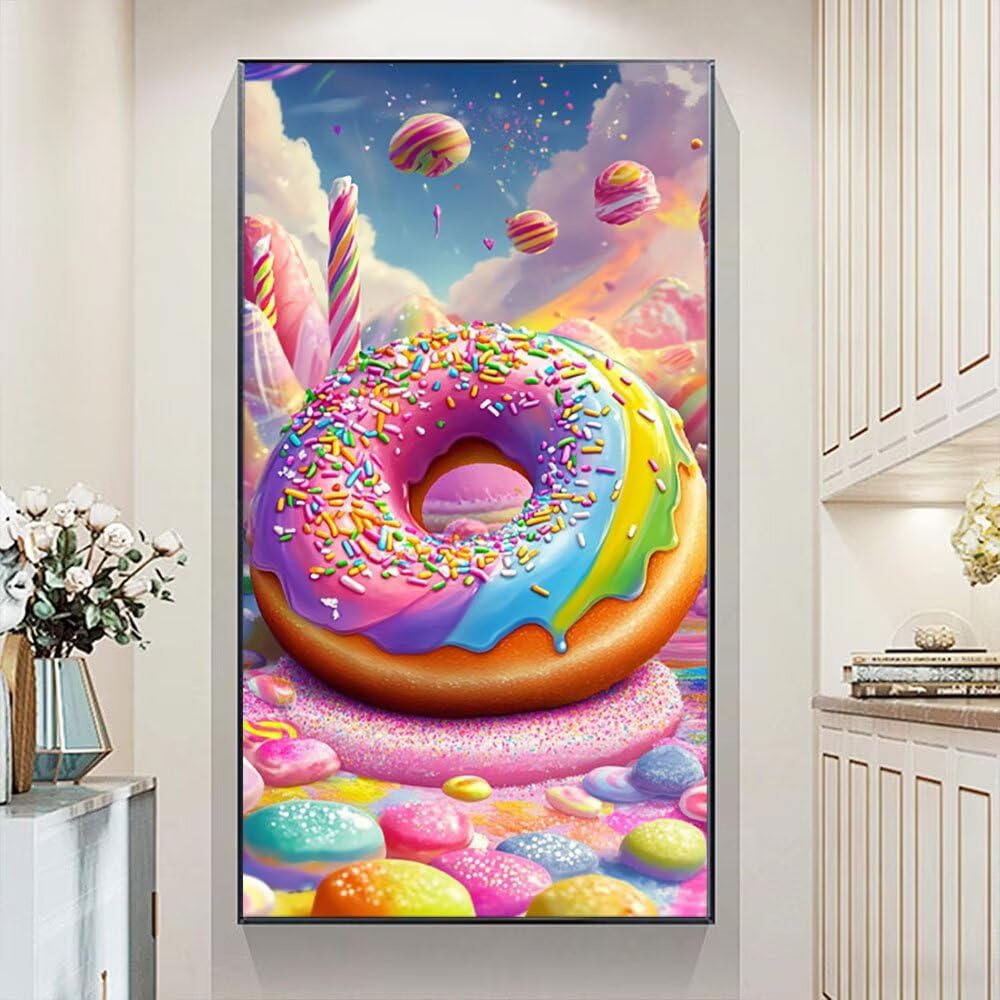 Zestawy sztuki diamentowej 5D dla dorosłych, duże pączki w kolorze, zestawy do malowania diamentami dla dorosłych, DIY, pełne wiercenie kryształów, sztuka i rzemiosło, haft klejnotów, rękodzieło