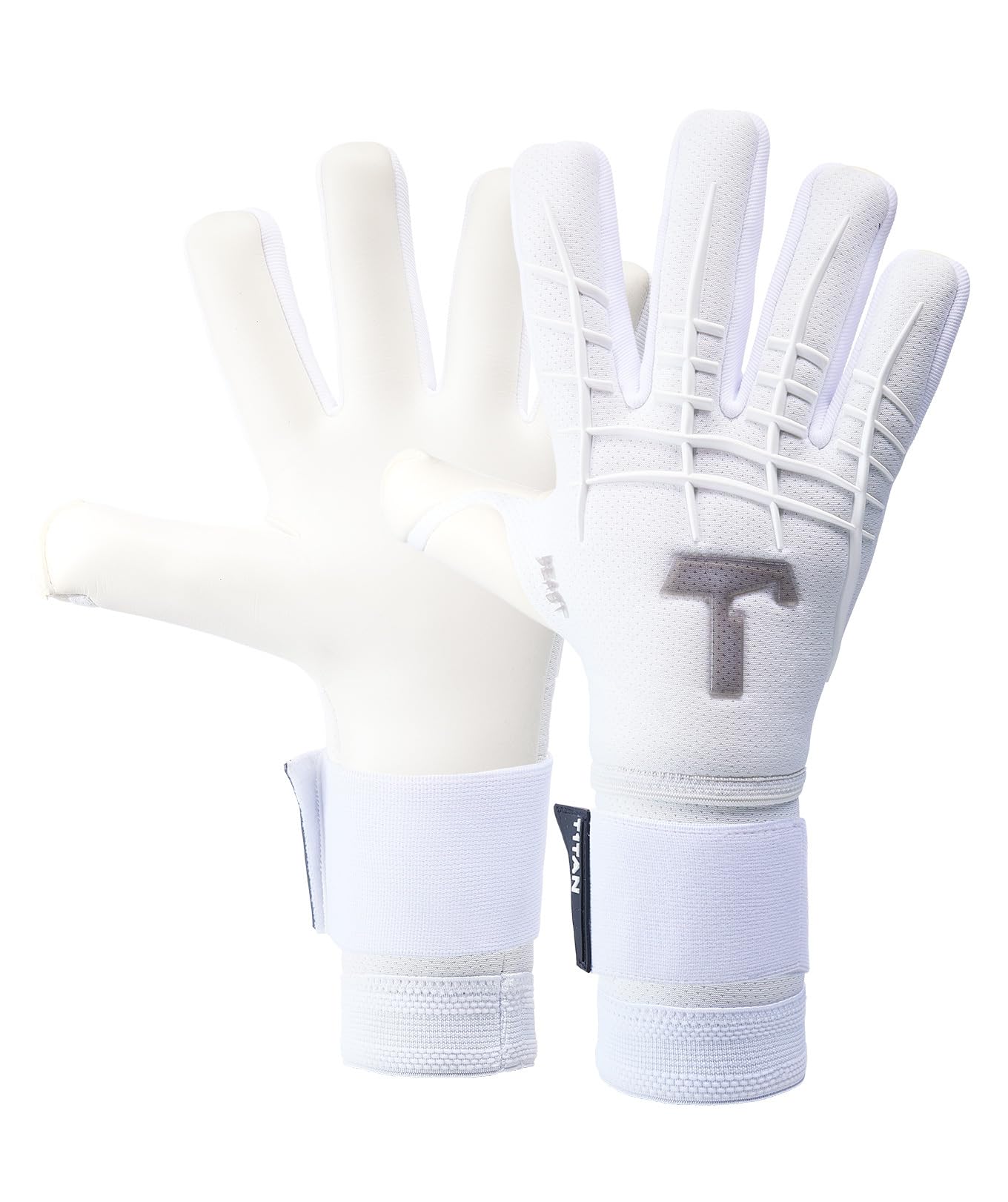 T1TAN Beast Guanti da portiere - senza protezione delle dita - guanti da portiere di calcio - varie taglie e colori