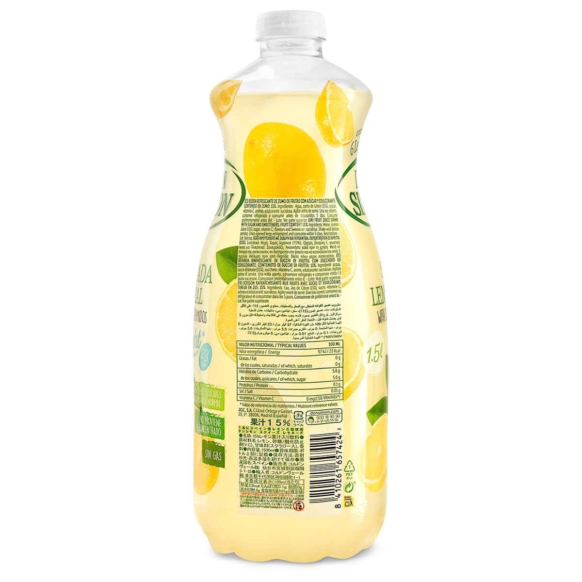 Don Simón Limonada Natural Light 1.5L