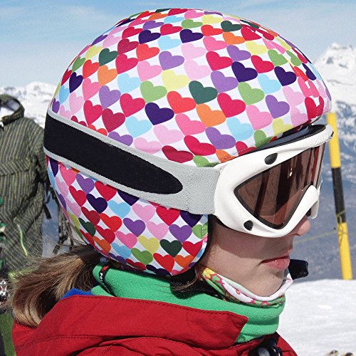 Funda para casco de esquí con ajuste universal elástico y bonita decoración 2