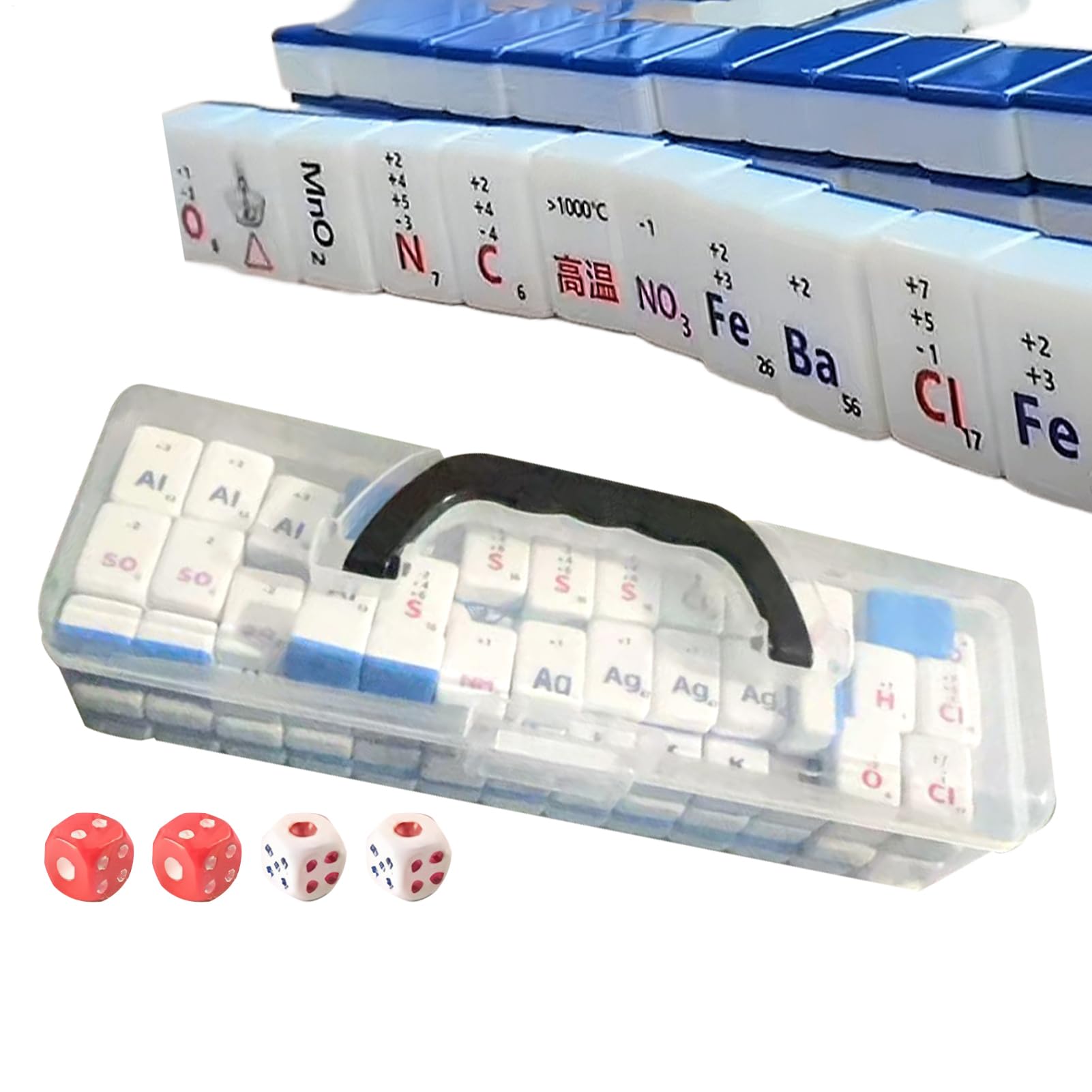 Set Di Tessere Mahjong Da Tavolo Con Tavola Periodica | Giocattoli Educativi Con Simboli Degli Chimici Per Famiglie e In Compagnia