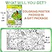 ALEX Art, Giant Coloring Poster - Animals Jumbo Table Wall Coloring Sheets - Super Huge Large Coloring Posters for Kids - Art Home Activities for Kids - Big Floor Pages to Color Size 38.5”x26.7”