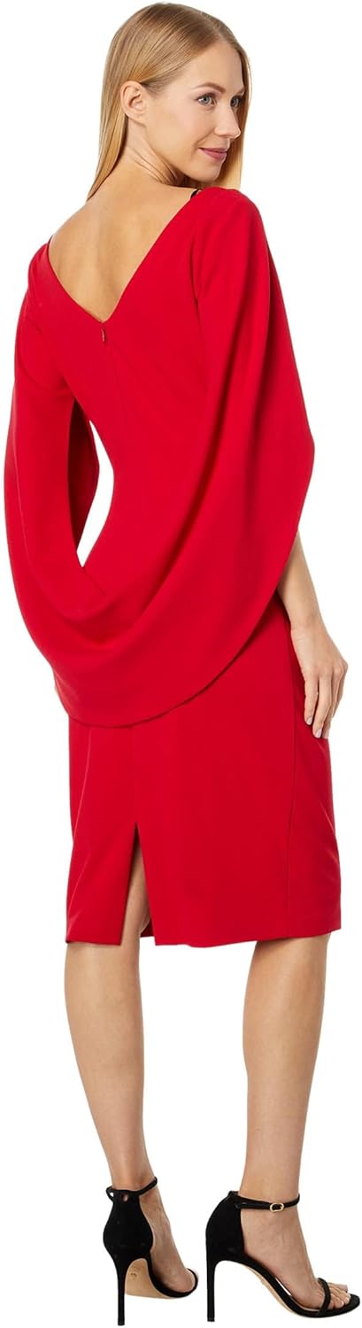 Betsy & Adam Velvet Asymmetric Neck Evening Dress – Strapless with Leg Slit Front Party Dress