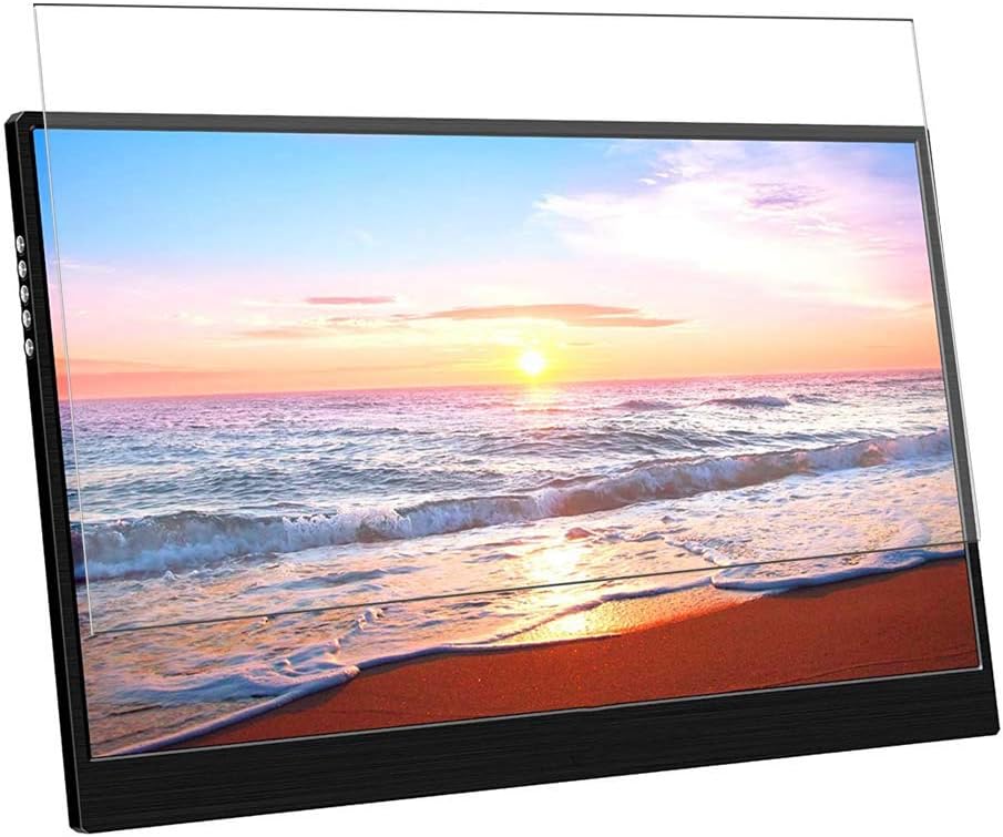 PuccyTempered Glass Screen Protector Film, compatible with Eleduino MAGEDOK T156C 15.6" Display Monitor （Active Area Cover Only） Protective Protectors Guard