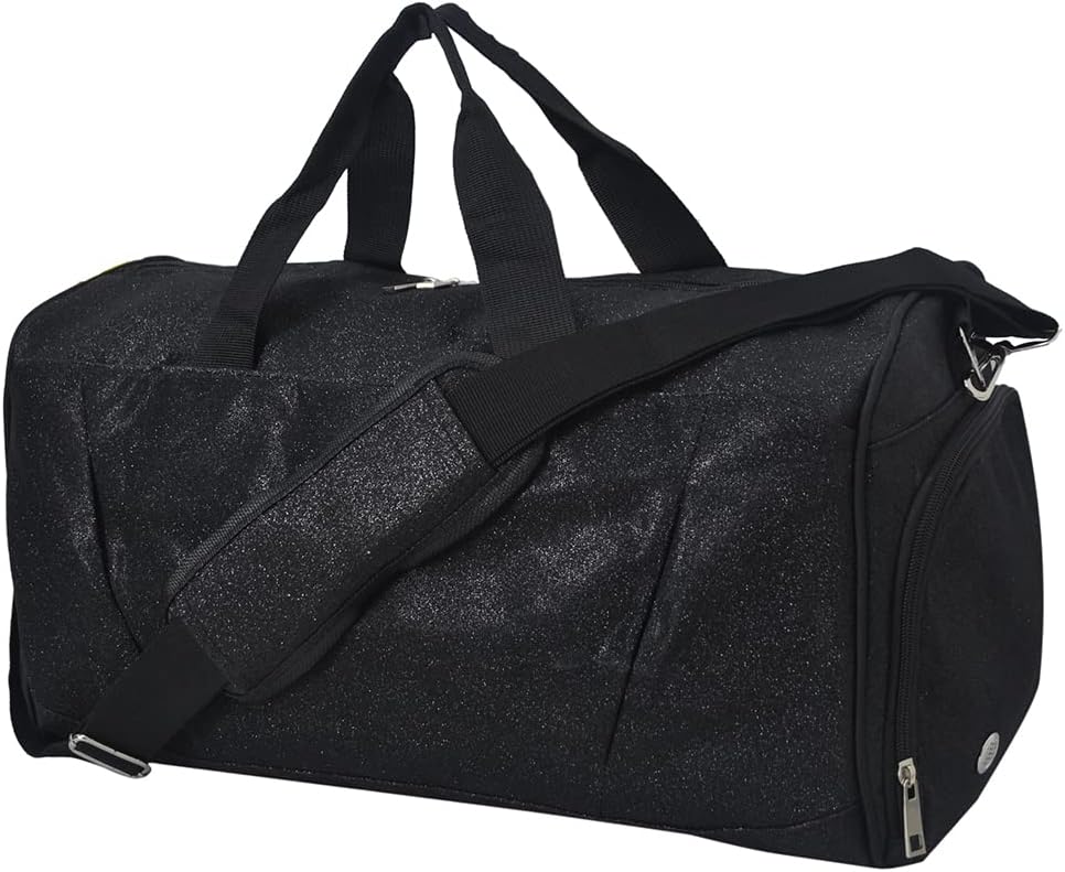 NGIL Glitter Cheers Sports Gym Duffel with Shoe Compartment