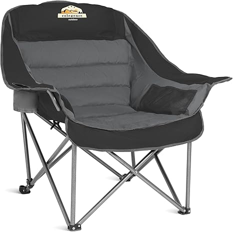 Amazon.com: Colegence Oversized XL Padded Camping Chair Wide Heavy Duty ...