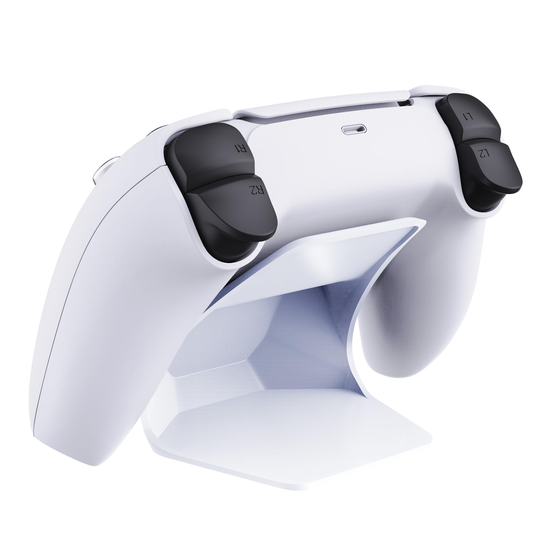 playvital 2 Porta Joystick per ps5/4,Supporto Controller Stand Base da Tavolo per Xbox Series X/S,Gaming Accessori per Switch 1/2 Pro Joypad-Bianco