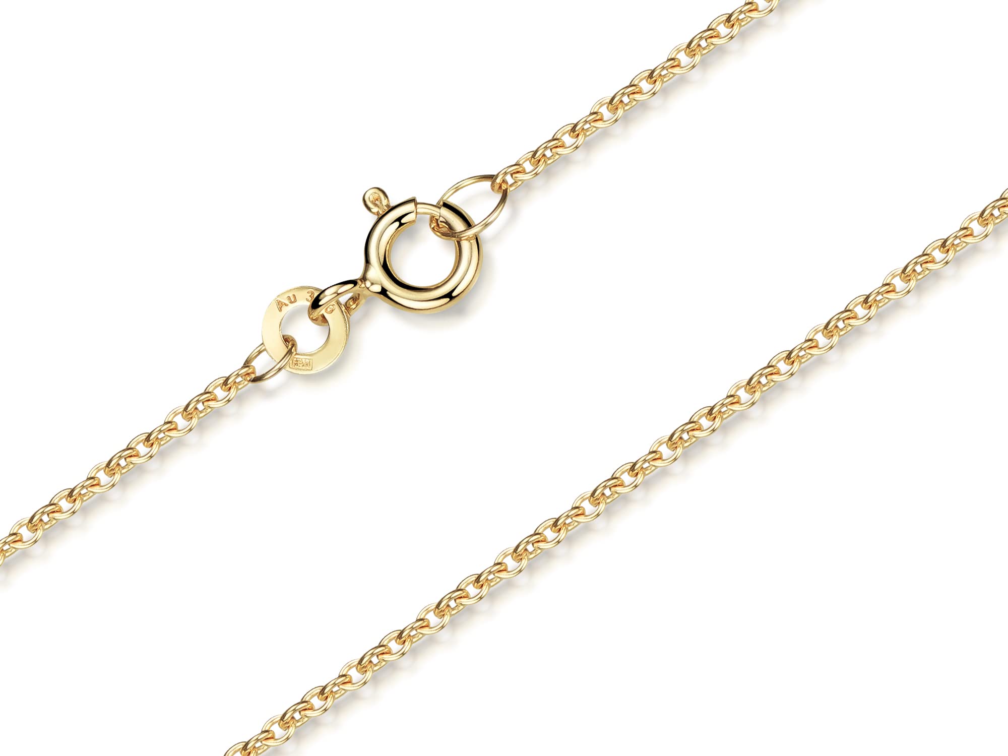 Erbskette 1,5mm Breite, Kinderkette - 333 Gold, Längen wählbar von 32-37cm