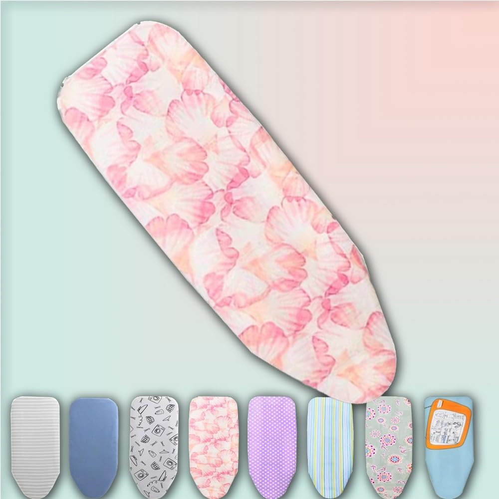 Mnuvxzaewf Morning Glory 13X36 Inch Pad, Cotton Ironing Board Replacement Cover, Adjustable Iron Covers Durable Scorch And Staining(Morning Glory)