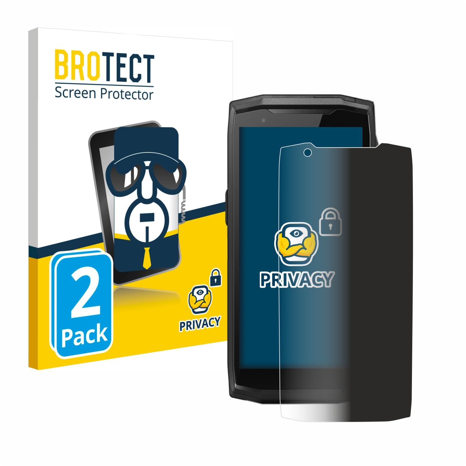 brotect (2 Pièces Protection Anti-Espion pour Crosscall Core-M5 [Anti-Spy, Privacy Film, Écran de Confidentialité, filtre de lum