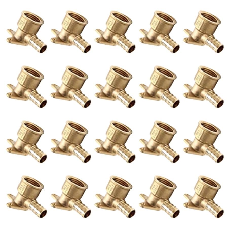 Polietylen usieciowany do kolanka żeńskiego NPT 0,0127 m(1/2"), mocowanie kołnierzowe, 20 szt. Partia(Pack of 25)
