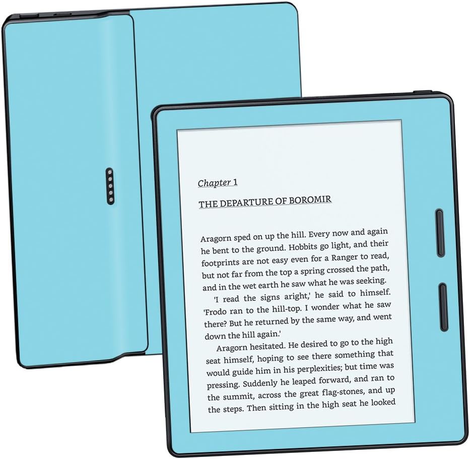 MightySkins Skin Compatible with Amazon Kindle Oasis 6" (8th Gen) - Solid Baby Blue | Protective, Durable, and Unique Vinyl Decal wrap Cover | Easy to Apply, Remove | Made in The USA