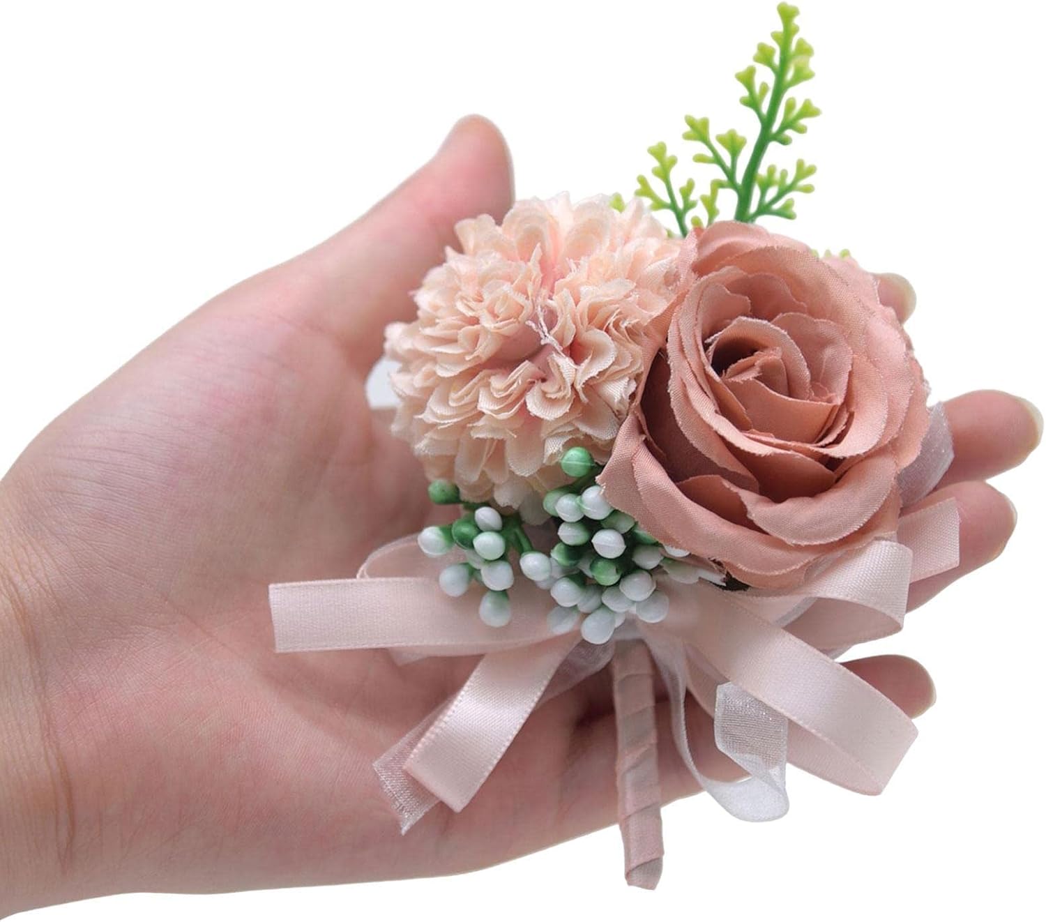 Cipliko D Flower Buttonholes Artificial Rose Buttonholes for the Best