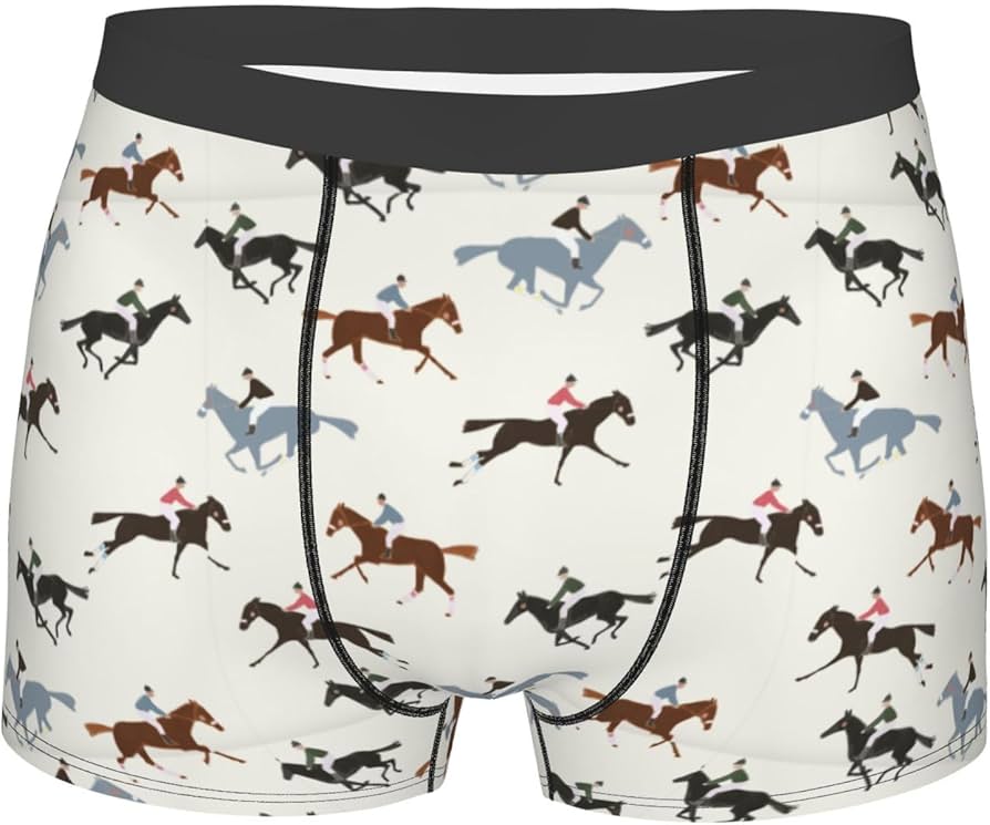 Amazon.co.jp: ボクサーパンツ うま 馬柄 馬術 スポーツ メンズ 四角