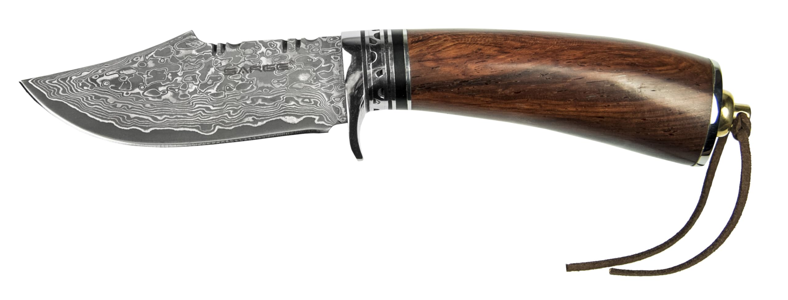 sarge knives Tribe - Damascus Fixed Blade Field Knife