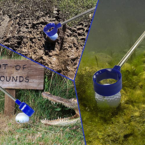 Kamitty Golf Ball Retriever Telescopic, 9Ft Stainless Ball Retriever Tool Golf For Water, Golf Gifts Golf Accessories For Golfers #TOP3