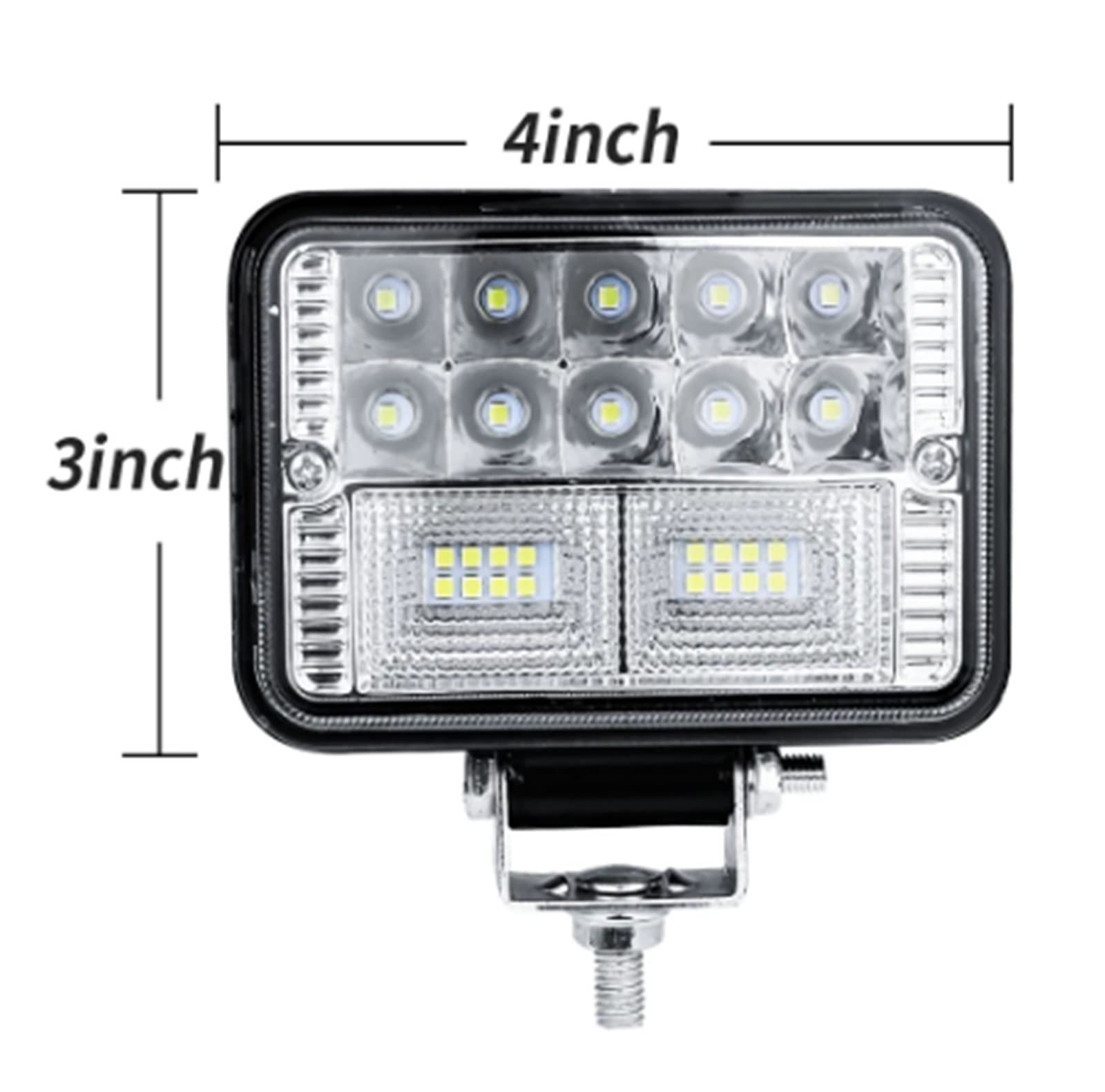Luci Antinebbia Anteriori 4 Pollici 26-12V/24V per La Maggior Parte della Luce di Lavoro del Rimorchio del Camion Luce di Nebbia del Faro della Luce