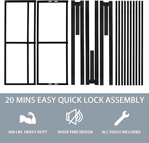 Miniatura 5 de IMUsee Base de cama de metal de 14 pulgadas con soporte de listones de acero fuerte espacio de almacenamiento suficiente base de colchón no necesita