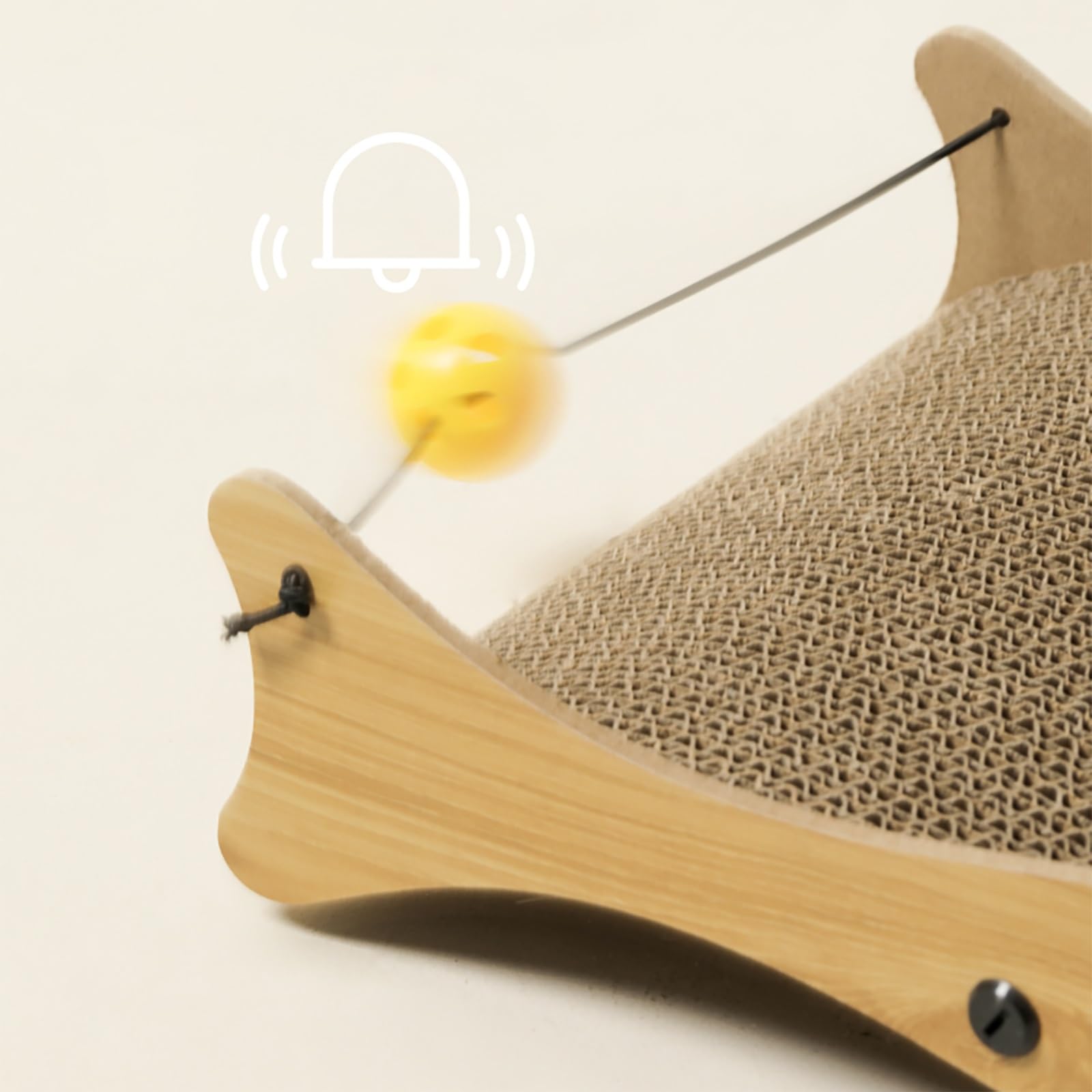 Planche À Gratter pour Chat De Type Poisson, Griffoir pour Chat en Carton Ondulé, Lit À Gratter pour Chat, Griffoir pour Chat Recyclable, Lit pour Animaux De Compagnie Respirant