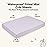 2-Pack Waterproof Pack and Play Sheets, Mini Crib Sheets Fitted for Boy, Girl - 38 x 26 Viscose from Bamboo Pack N Play Mattress Sheets for Graco, Toddler Playard Baby Crib Sheets Neutral (Lilac)