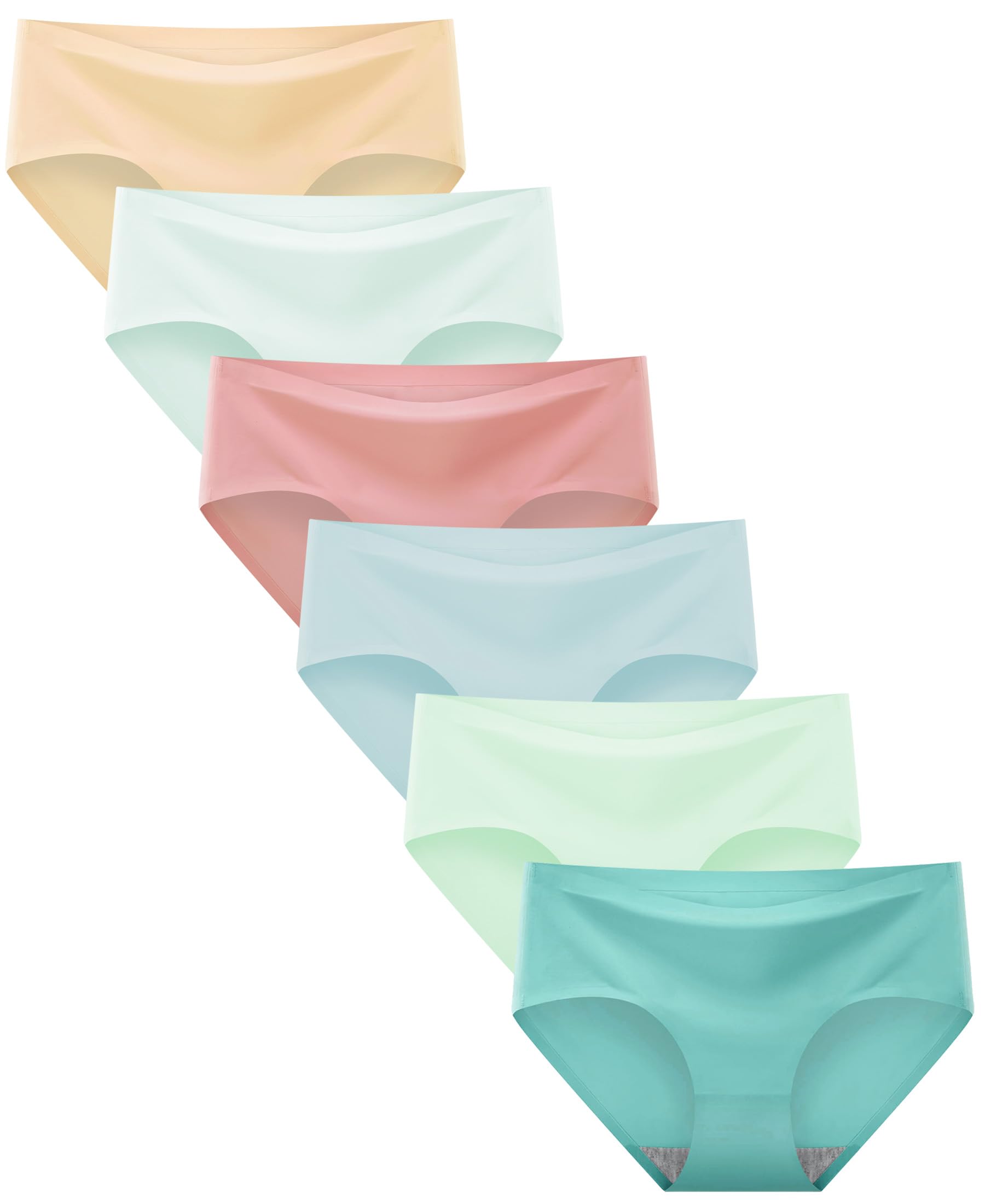 Sladatona Teen Girls Underwear Seamless No Show Big Girls Tagless Panties