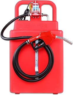 32 Gallon Fuel Caddy, Fuel Transfer Tank, Portable Gasoline Caddy Diesel Caddy with 12GPM Electric Pump for Cars, Motorcycles, Boats, Lawn Mowers, Snowblowers, Auto Fueling Nozzle
