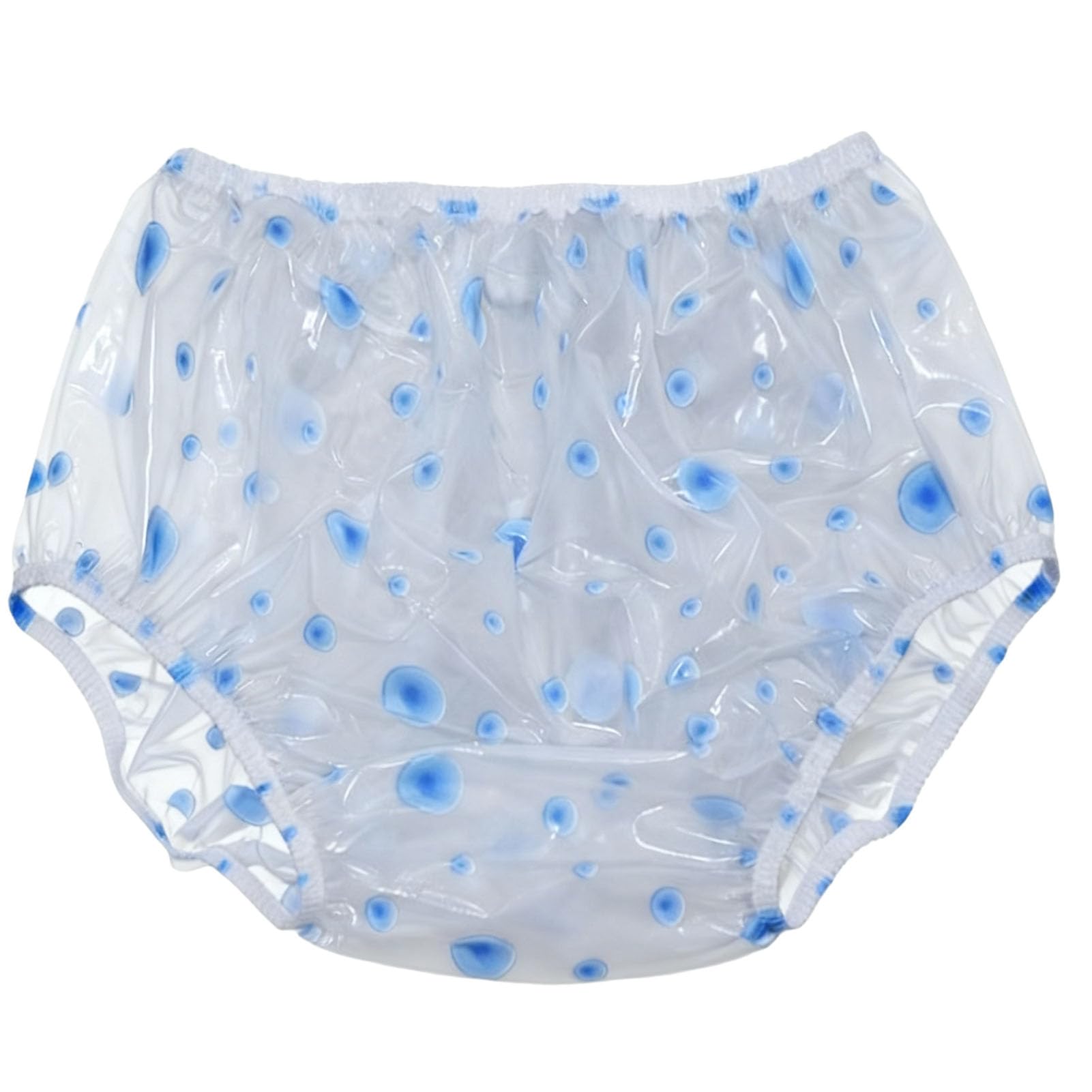 Pantalones de Plástico para Adultos - Incontinencia Calzoncillos Ropa Interior Lavable Pantalones - Silenciosas Cómodas Suaves - para Hombres Y MujeresBlue,XL