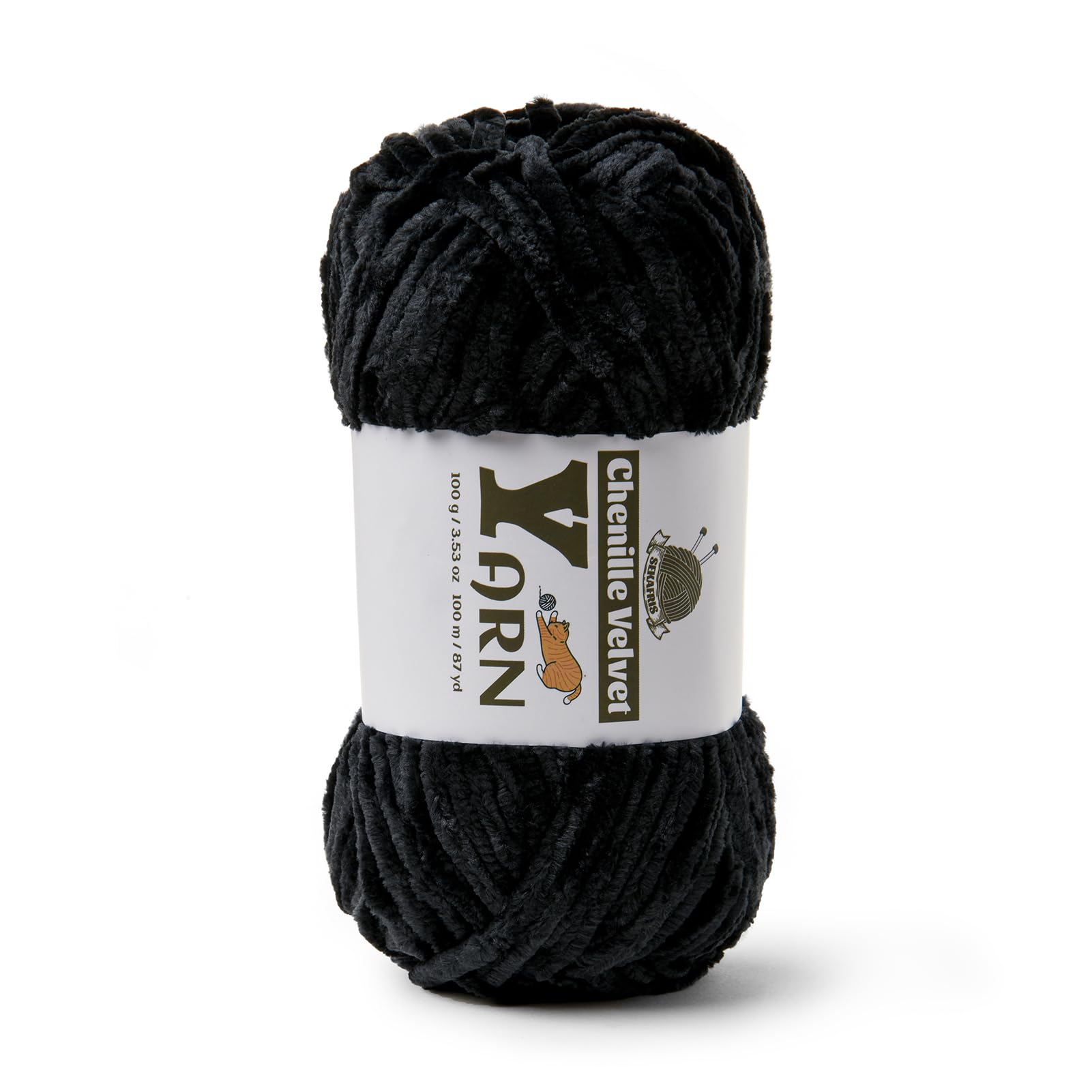 Plush Chenille Chunky Yarn - Fluffy Velvet Yarns Crochet for Blanket Knitting and Crocheting - Soft Baby Yarn for Crocheting - Amigurumi Crochet Yarns