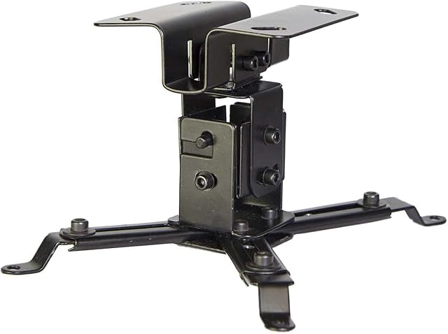 Luxburg Universal Ceiling Projector Mounting Bracket Kit holds 15kg 30 degrees Black