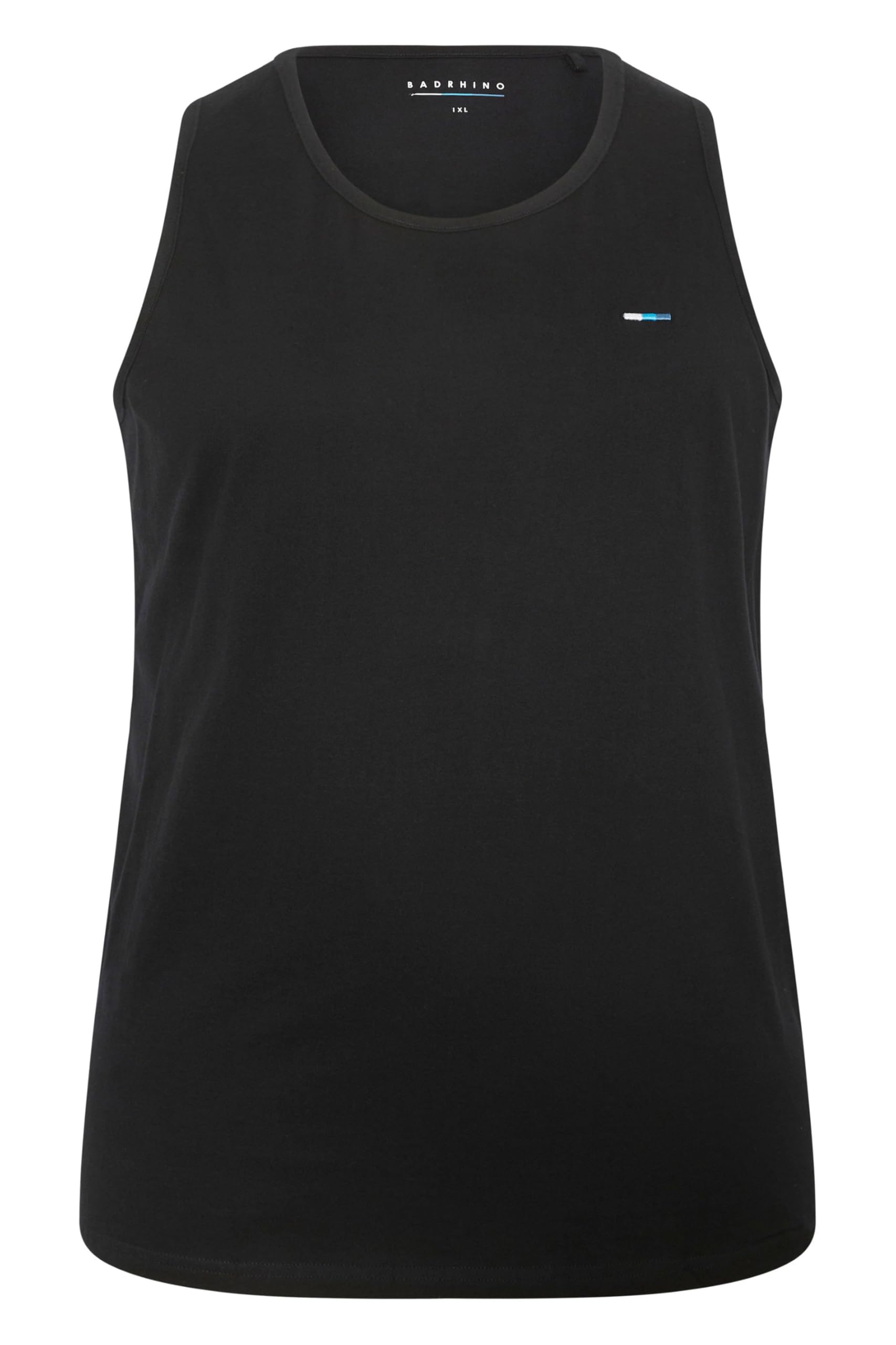 BadRhino Big & Tall Extra Long Plain Vest Top - Men's - Plus Size Curve
