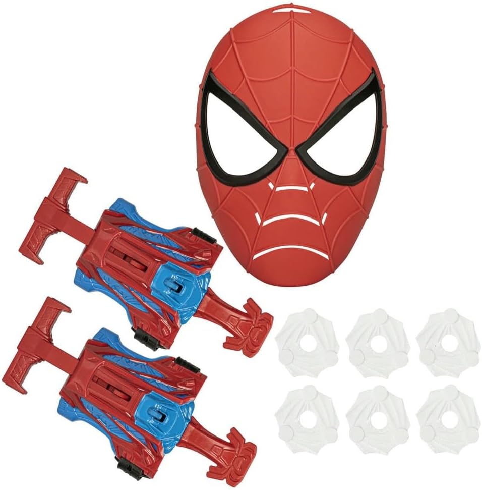 Marvel Spider-Man Roleplay Set - Mask With Web Shooters, Super Hero Toys for Kids Ages 5 and Up, Accessories Included