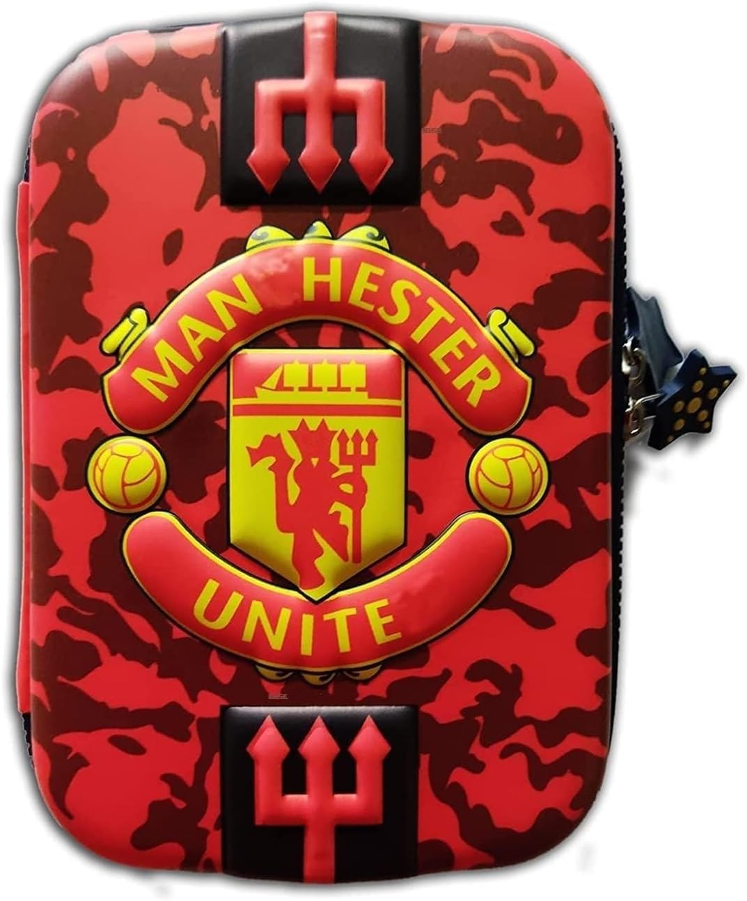 FAMOUS QUALITY® Stylish 3D-Premium Pencil Boxes for Boys FCB Football Club 3D EVA Hardtop Pencil Pouches for Girls and Boys (Multiple Design)