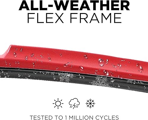 Miniatura 4 de Clix Wipers - Limpiaparabrisas de repuesto para automóvil de carbono negro (22 pulgadas22 pulgadas), marco flexible para todo tipo de clima, juego