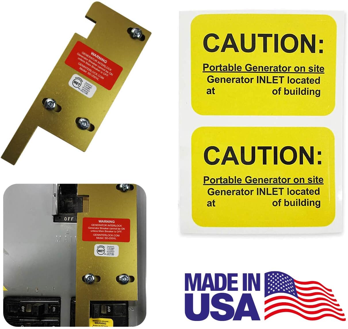 GenInterlock SD200VL Square D Generator Interlock Kit for Vertical