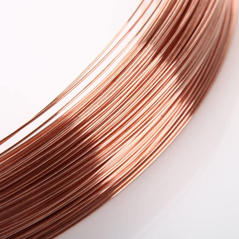 GatherTOOL 2M/3M T2 Copper Red Copper Line Bare Wire 99.9% Pure Copper Wire Dia0.2/0.3/0.4/0.5/0.6/0.8/1/1.2/1.5/1.8/2/2.5/3mm (Size : 3M, Color : Dia 0.6mm)