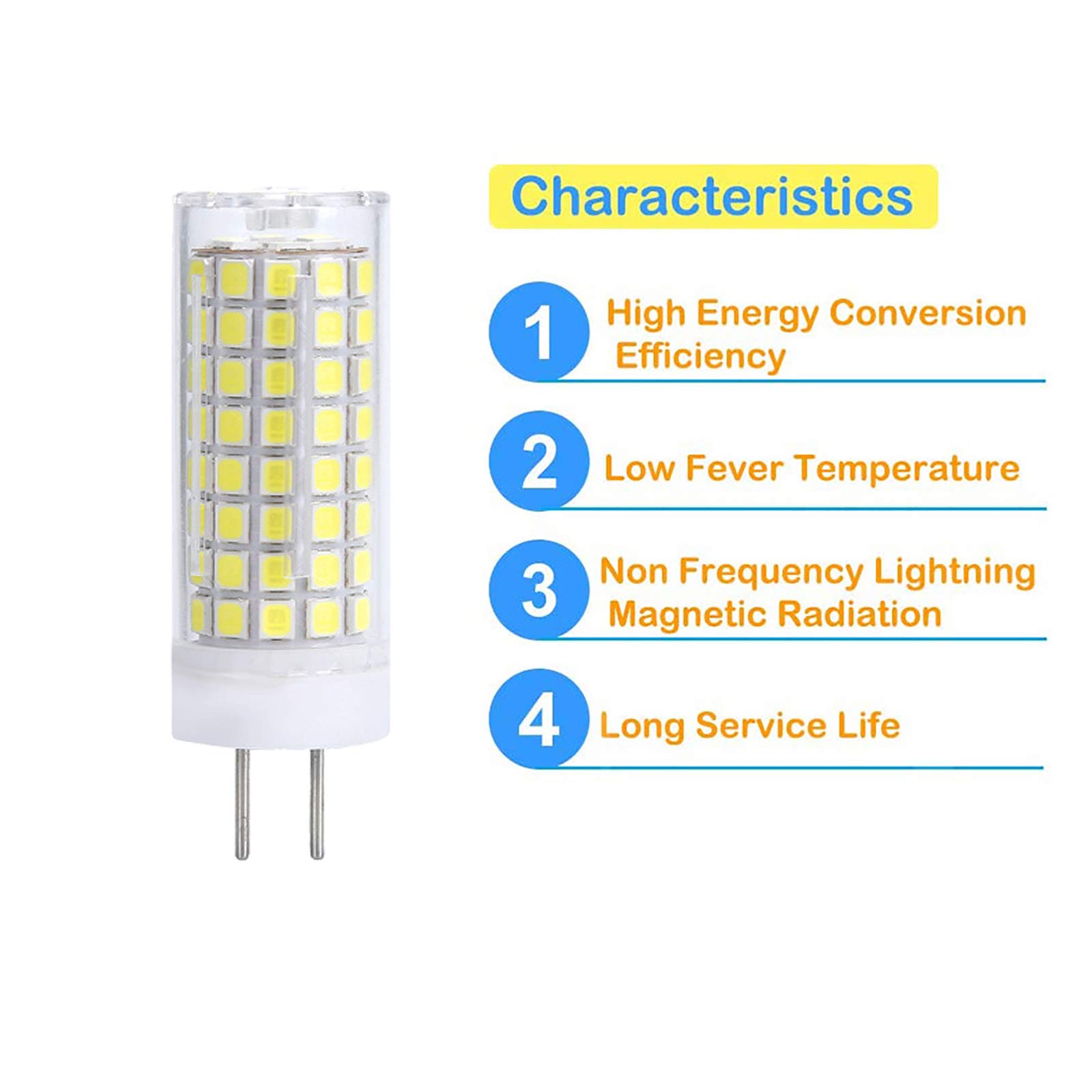 Lot De 2 Ampoules Halogènes G4 10W 12V Lumière Blanche - économique - Neuf